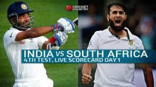 Live Cricket Scorecard: India vs South Africa 2015, 4th Test at Delhi, Day 1